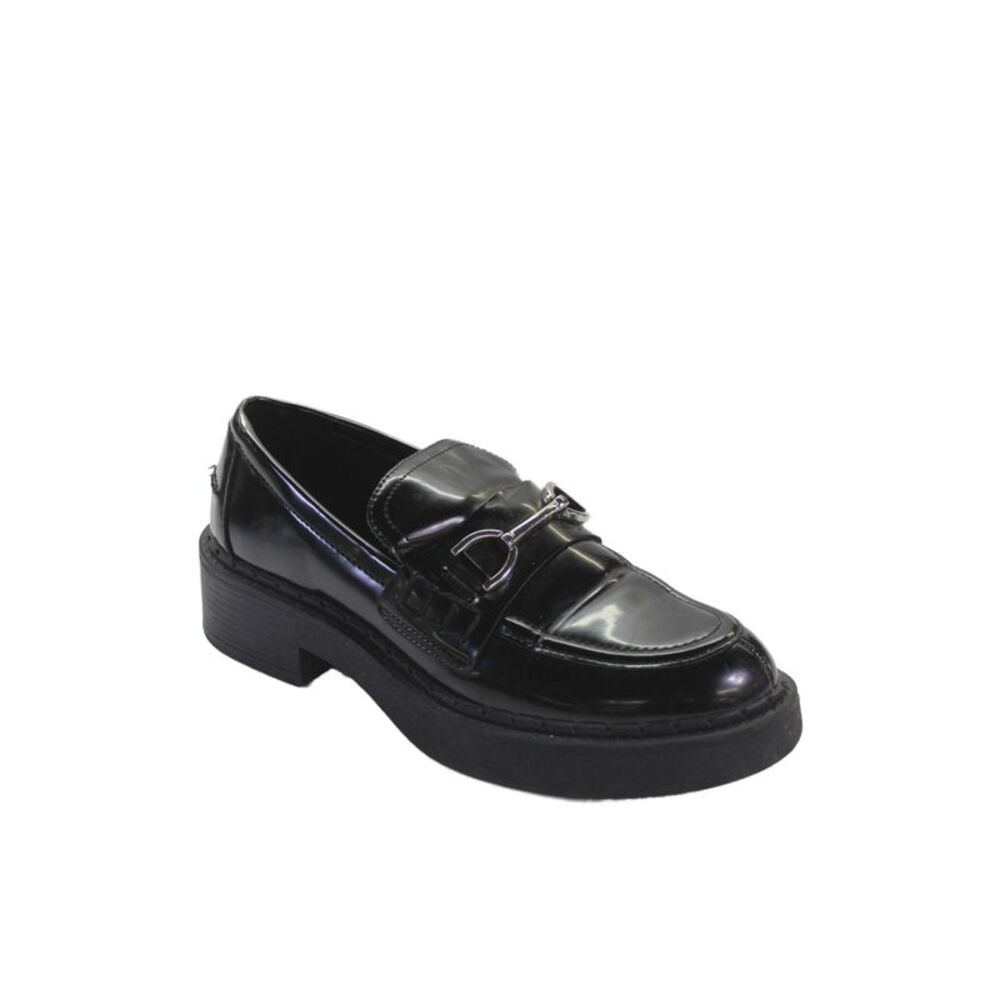 Zara Womens Vegan Leather Slip On Loafers Black Size 37 7